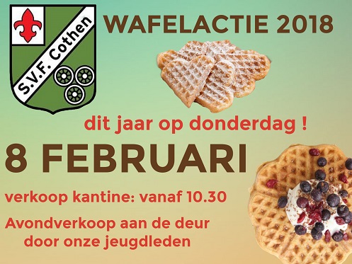 Wafelactie 2018 let op: deze keer op donderdag !