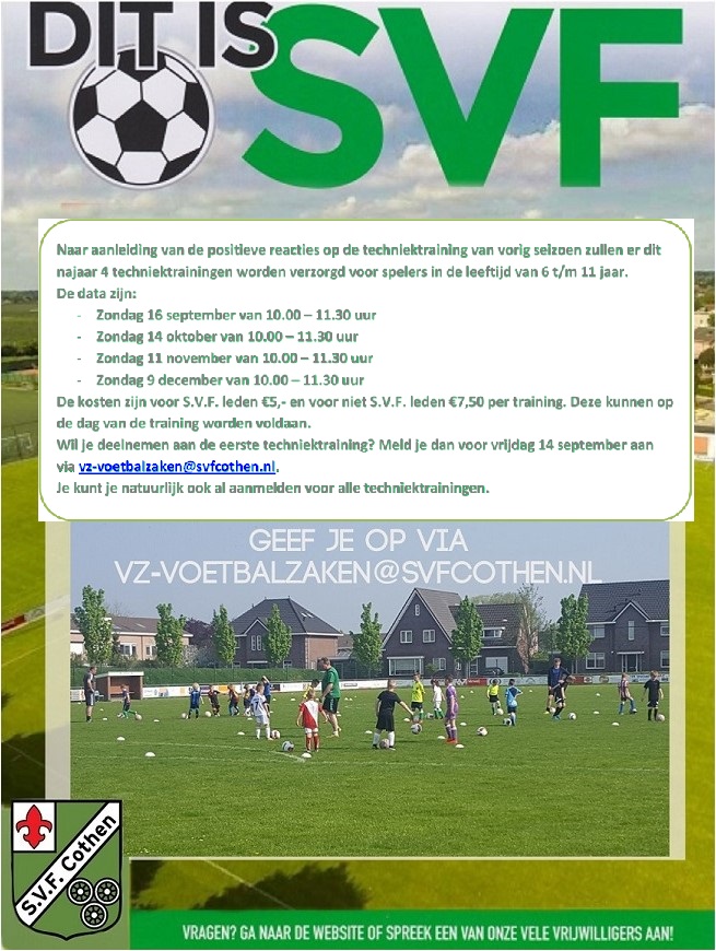 SVF-techniektrainingen