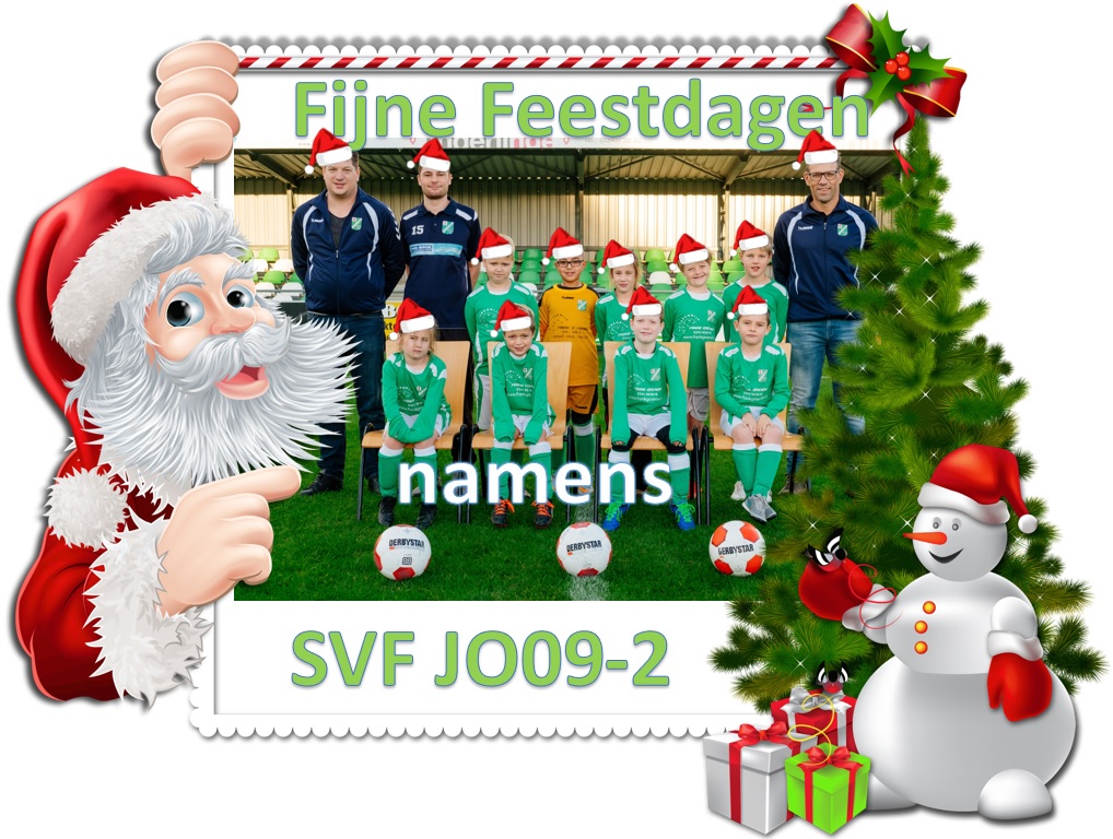 Fijne kerst namens SVF JO9-2