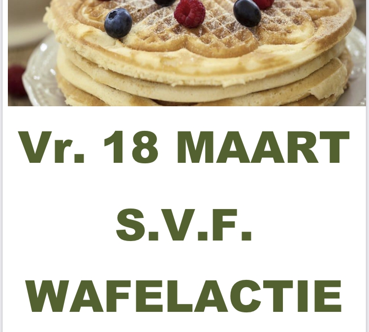 Wafelactie vrijdag a.s.