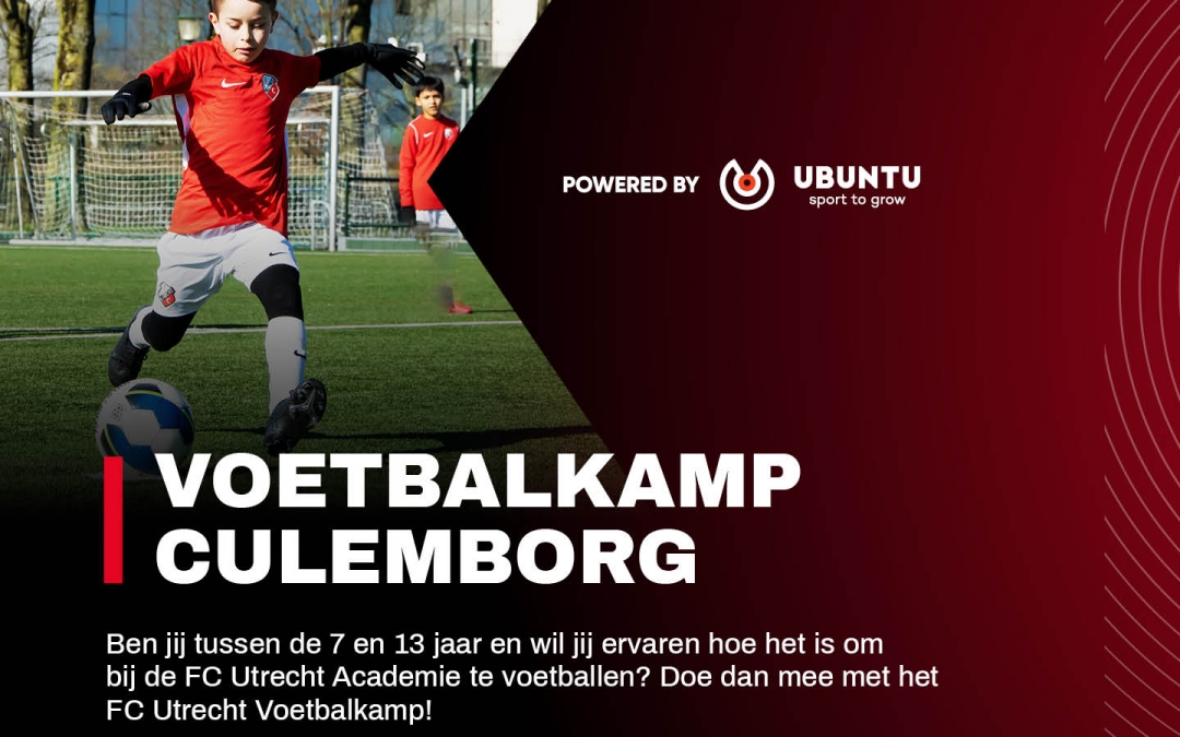 FC Utrecht Voetbalkamp in de meivakantie bij Focus’07 op 5 en 6 mei