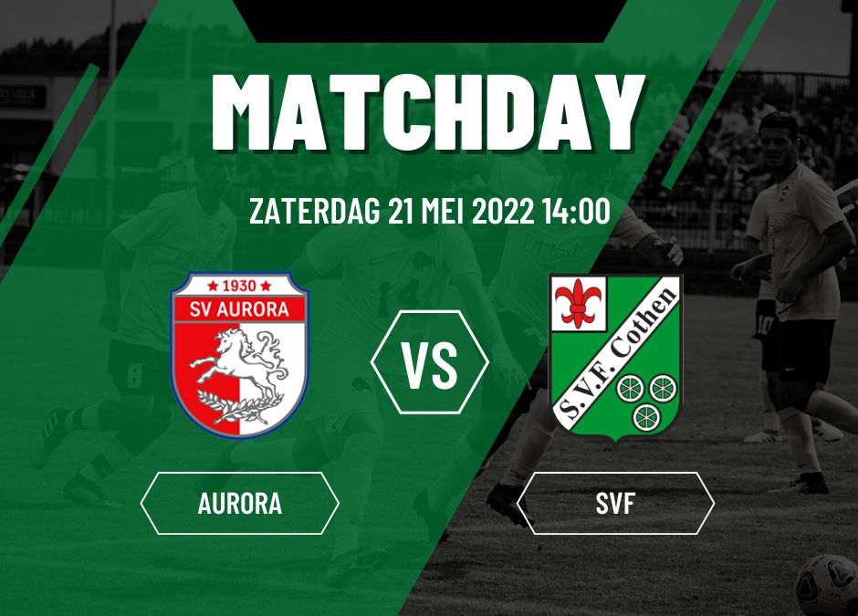 Derbytime: Aurora -SVF zaterdag a.s.