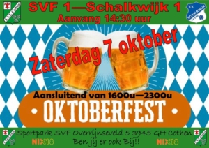 7 Oktober 2023: Oktoberfest bij SVF