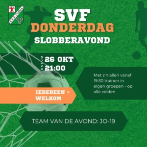 Laatste donderdag van de maand = Slobberavond!