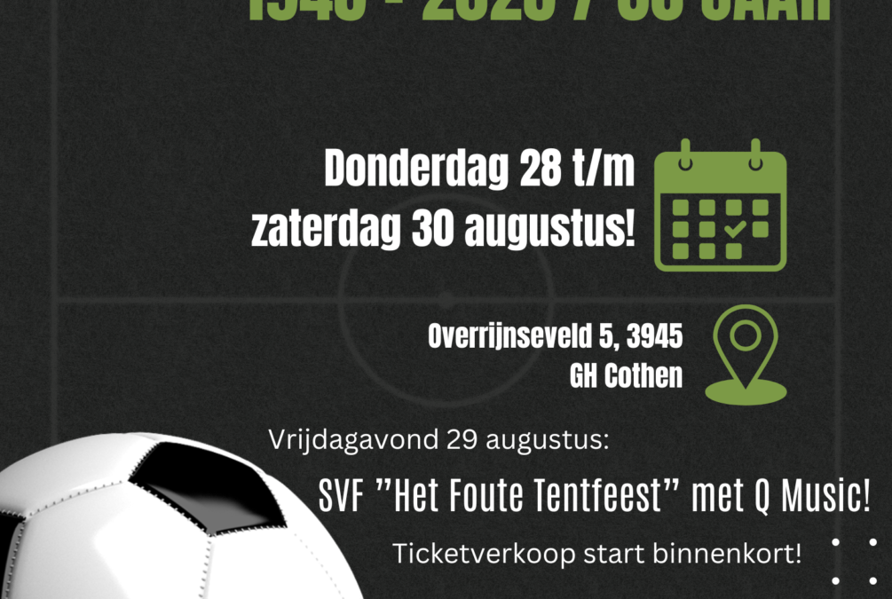 Save the Date! SVF 80 jaar!