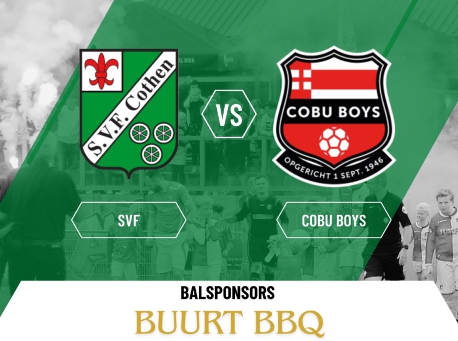 MATCHDAY: SVF 1 – COBU BOYS 1 aanstaande zaterdag 14:30u