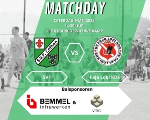 Zaterdag 9 mei 2026: SVF – Faja Lobi KDS