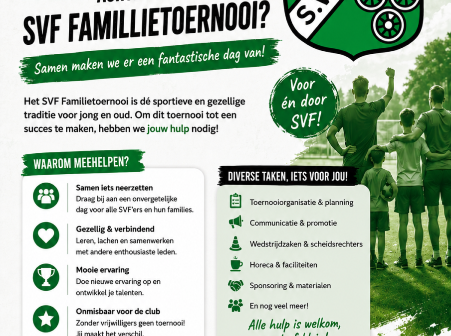 Gezocht: nieuwe organisatie familietoernooi