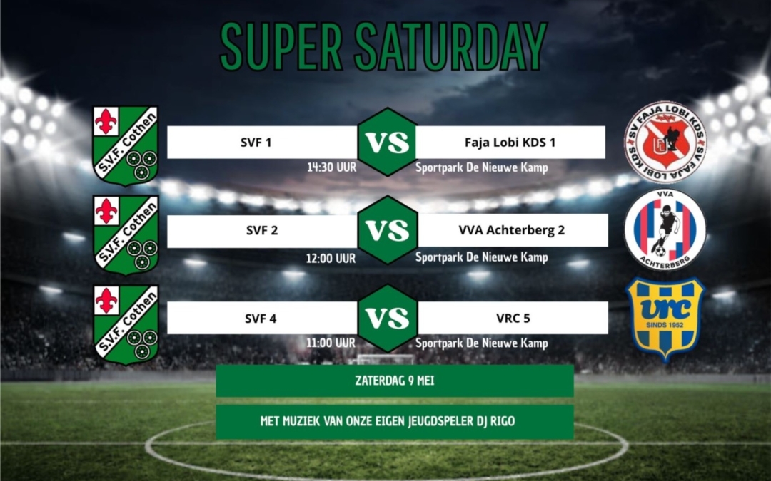 SUPERSATURDAY: Zaterdag 9 mei 2026