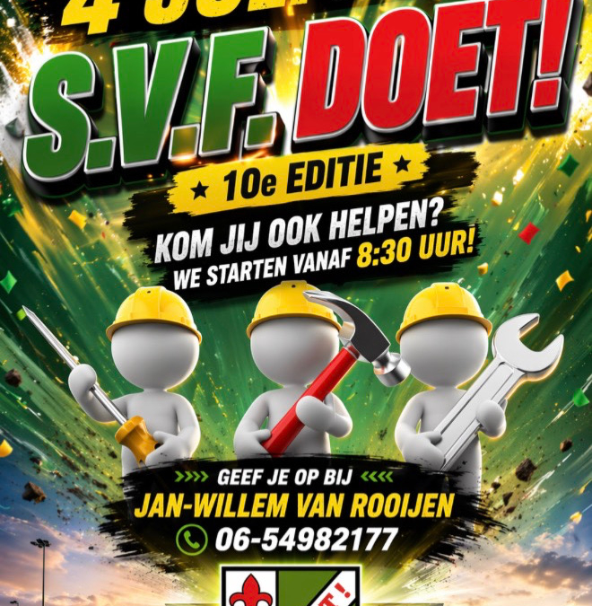 SVF DOET! Kom jij ook helpen?