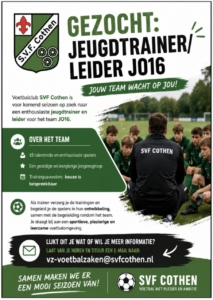 GEZOCHT: TRAINER/LEIDER SVF JO-16