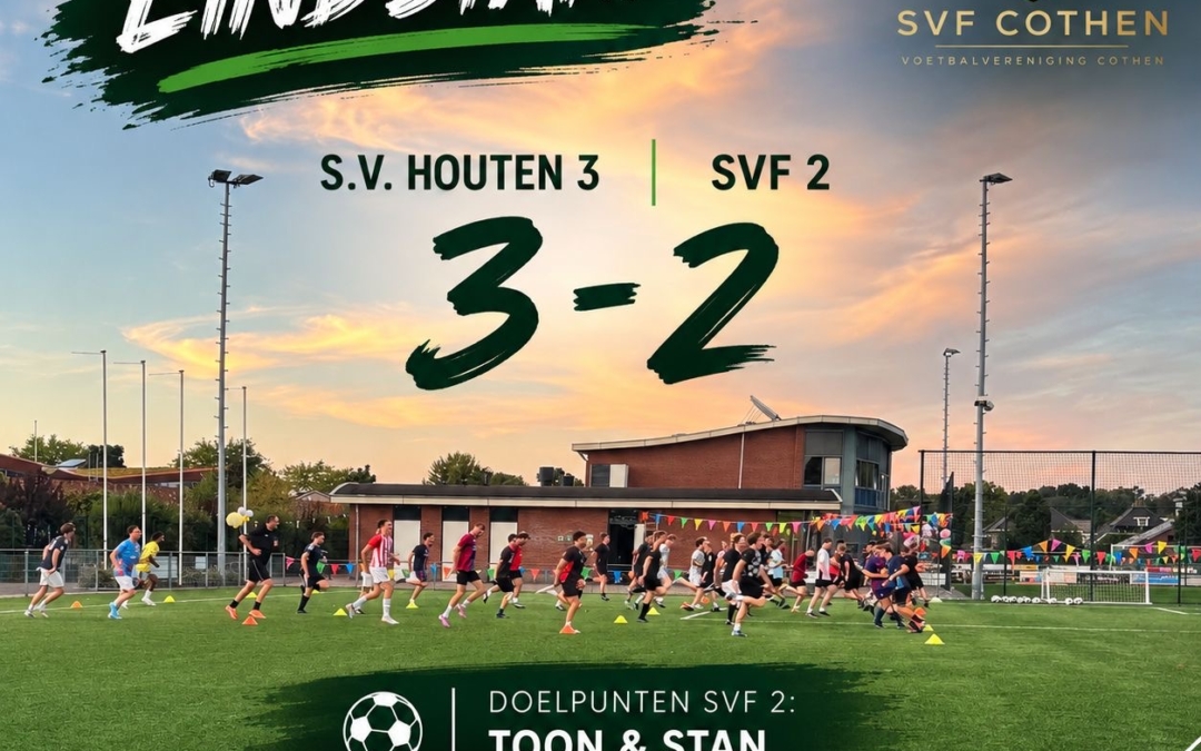 Wedstrijdverslag SV Houten 3 – SVF 2 (3-2)