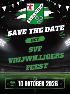 Vrijwilligersfeest 10 oktober 2026