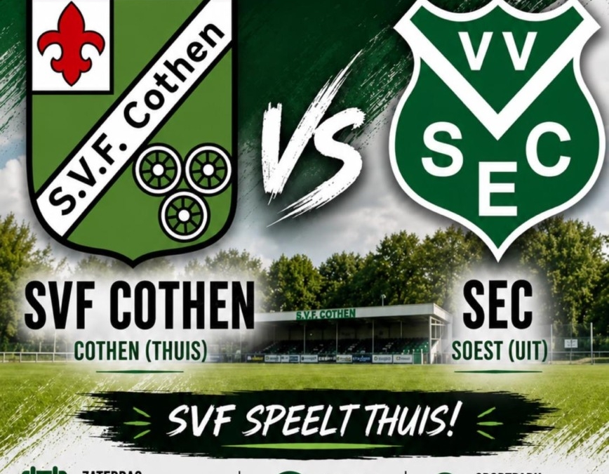 Eerste oefenwedstrijd SVF 1 aanstaande zaterdag