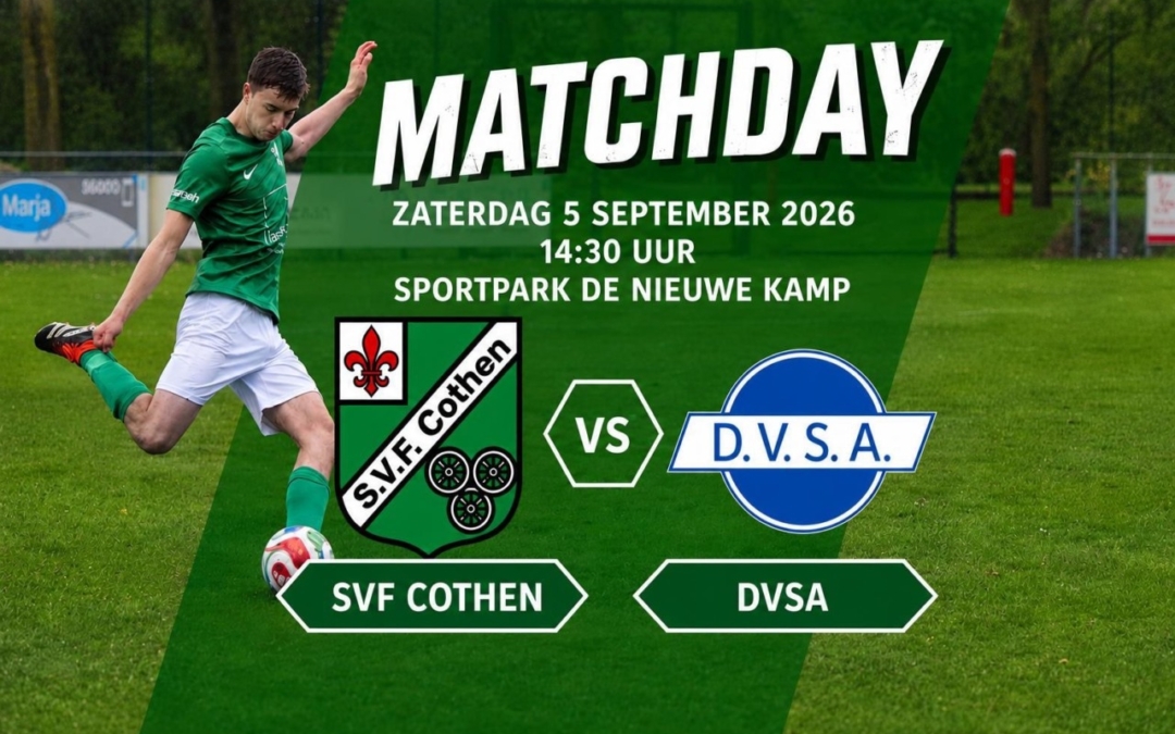 Zaterdag 5 september 2026: SVF – DVSA