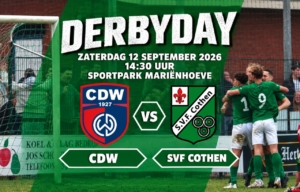 Zaterdag 12 September 2026: CDW – SVF. Be there!!
