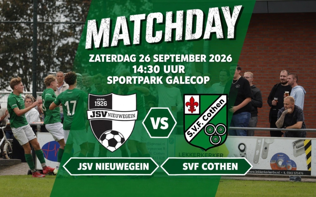 zaterdag 26 September: JSV – SVF