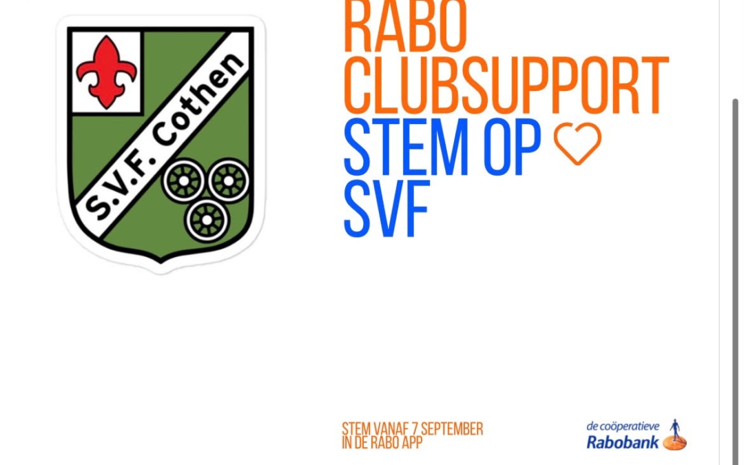 RABO ClubSupport van start: Stem op SVF! 💚🤍
