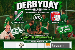 Derbyday! Zaterdag 24 Oktober: SVF – Aurora