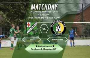 Zaterdag 3 Oktober: SVF – Brederodes